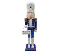 Generico Schiaccianoci Natalizio | Soldato Schiaccianoci Hanukkah In Legno,Decorazione Da Tavolo Bianca E Blu Per Finestra Cucina Top