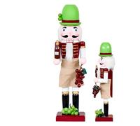 Generico Schiacciasnodi Natalizi | Statua Schiaccianoci - Figura in Legno per Tavola Cucina Sala Giochi Giovani Bambini Natale