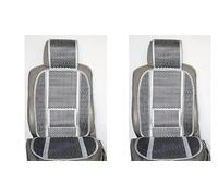 Generico Schienale auto estivo Coprisedile Fresco Universale Coppia 2 per Sedile auto ventilato in fibra naturale di Bambu' LX15117