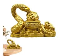 Generico -Schlangenstatue - Goldskulptur aus Kunstharz zum Jahr der Schlange 2025, Sammlerstück zum chinesischen Neujahrsfest für Reichtum und Wohlstand, für Zuhause und Büro | Tischfigur zu
