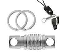Generico Schlüsselanhänger - Titan Karabiner | Metall Schlüsselhalter aus Titanlegierung mit Federverriegelung, langlebig, leicht, rostfrei, ideal für Alltag, Auto, Tasche