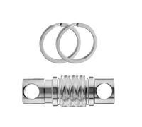 Generico Schlüsselanhänger - Titan Karabiner | Metall Schlüsselhalter aus Titanlegierung mit Federverriegelung, langlebig, leicht, rostfrei, ideal für Alltag, Auto, Tasche