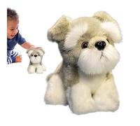 Generico Schnauzer Dog Plush Toy, Stuffed Animal, Cuddly Soft Plush, Decorative Home Accent, Living Room, Adorable Figurine, Gift Pet Lovers, Cozy Decor 5.9 Inches