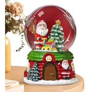 Generico Schneekugeln Weihnachten mit Musik - Niedliche LED-Musikball-Wasserkugel 8x8x12cm, Harz & Glas | Cartoon Weihnachtsgeschenk, Batteriebetrieben für Wohnzimmer, Schlafzimmer, Schreibtisch,