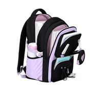 Generico School Backpack - 30x18x45cm Water-Resistant Kids Bookbag | Girls Bookbag with Multiple Pockets | Travel, Daily Use, Elementary, Middle, and College Students | Lightweight, Durable