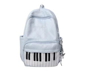 Generico School Bag - Piano Print Large Capacity Pack, Travel Backpack, Multi-pocket Rucksack, College Students Gear | Laptop Daily Hiking Airplane Professional Business Commuting Storage Solution