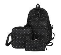 Generico School Bag Set - 3 Piece Dot Backpack With Pencil Case | Kids