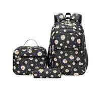 Generico School Bag Set - Floral Backpack Set for Boys and Girls, Comfortable Schoolbag with Matching Accessories for Daily Use, Travel, Vacation, Youth Students, Teens, Outgoing Activities
