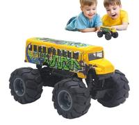 Genérico School Bus - Pull Back Car | Push Car | Friction Powered Toy Car, Alloy Pull Back Car Vehicles Toys, Fine Motor Skill & Girls Ages 3+ Pull Back School Bus, Inertia Vehicle