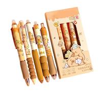 Generico School Erasable Pens - Cute Stationery Markers, 6 Pieces with Clicking Top, Premium Liquid Ink, Smooth Retractable Design, Error Free Writing Tool for Home Office Classroom Library