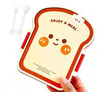 Generico School Lunch Box - Funny Portable Microwaveable with Cutlery - Divided Safe Women Food Box | for Meal Prep Salad Fruit Home Kitchen School Office Travel Outdoor Beach