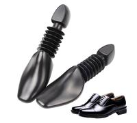 Generico Schuhverbreiterer Schuhspanner - 2PCS Unisex Teleskop Biegsame Feder Schwarz | Schuhspanner Für Damen Herren Stiefel Turnschuhe Kunstleder Winterstiefel Zuhause