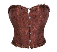 Generico Schwarzes Korsett-Corsetto bustier con chiusura frontale in pizzo corto, modellante per un comfort senza cuciture e da indossare tutto il giorno