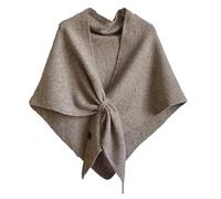 Generico Scialle in lana da donna, mantella in misto lana e cashmere, sciarpa triangolare da donna, scialle casual morbido e confortevole per l'uso quotidiano