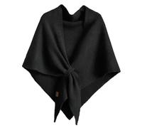 Generico Scialle in lana da donna, mantella in misto lana e cashmere, sciarpa triangolare da donna, scialle casual morbido e confortevole per l'uso quotidiano (1pcs-a)