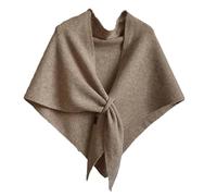 Generico Scialle in lana da donna, mantella in misto lana e cashmere, sciarpa triangolare da donna, scialle casual morbido e confortevole per l'uso quotidiano