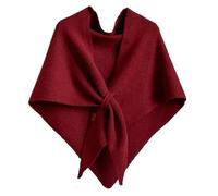 Generico Scialle in lana da donna, mantella in misto lana e cashmere, sciarpa triangolare da donna, scialle casual morbido e confortevole per l'uso quotidiano (1pcs-b)