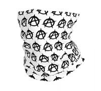 Generico Sciarpa calda invernale multifunzionale, ghetta per il collo con simbolo di anarchia personalizzata sciarpa bandana invernale antivento per ciclismo