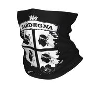 Generico Sciarpa calda invernale, stemma personalizzato Sardegna Bandana Neck Gaiter per escursionismo Caccia Wrap Sciarpa Italia Sardegna Bandiera Quattro Mori Passamontagna Scalda