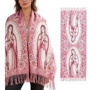 Generico Sciarpa della Vergine Maria,per la Casa Cattolici Morbidi e Caldi,Sciarpa Coperta per Donne - per Preghiera Viaggio Hotel Giardino Interno Esterno Festa Appartamento Vacanza