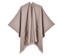 Generico Sciarpa Donna Elegante, Mantella Donna Invernale Elegante Sciarpa Jacquard Mantello con Scialle Caldo Invernale Mantello con Stola Calda Coperta Scialle Poncho para Otoño E Invierno