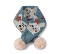 Generico Sciarpa Donna Sciarpa Donna Invernale per Bambini con Orsetto E Coniglietto, Tubolare Morbido E Colorato per Maschietti E Femminucce