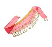 Generico Sciarpa Hip per Del Ventre per Costume con Decorazioni Accessorio per Performance e Lezioni Materiale e Della per Pratiche e Spettacoli