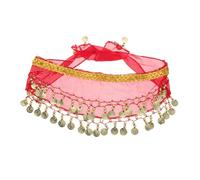 Generico Sciarpa Hip per Monete Decorative Foulard Leggero per Del Ventre Costume per Performance Diverse Età