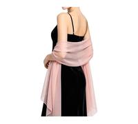 Generico Sciarpa in chiffon per invitata a un matrimonio scialle lungo morbido e trasparente copricapo