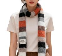 Generico Sciarpa Invernale - Ordito A Maglia Sottile E Rigato,Sciarpa Per Donne,Per L Autunno Il Freddo Meteo L Uso Quotidiano Le Attività All Aperto Il Viaggio E La Vacanza