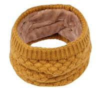 Generico Sciarpa invernale unisex lavorata a maglia spessa e soffice, calda e protettiva per la colonna cervicale, anello per villi all'aperto(Ginger)