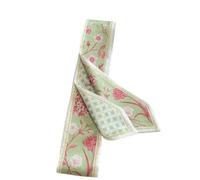 Generico Sciarpa per capelli in poliestere stampato a colori floreali, nastro lungo e sottile 100-135 cm per quattro stagioni(Floral hairband 07)
