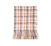 Generico Sciarpa per Donna Calda Morbida,Sciarpa Invernale Scozzese per Scialle con Nappe di Media Lunghezza Calda E Finta Sciarpa per Lo Streetwear Quotidiano