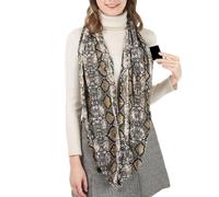 Generico Sciarpa Per Donne | Fascia Collo Elegante Stampa Serpente - Sciarpa Invernale con a Zip - per la Stagione Autunnale, il Periodo Natalizio, i Viaggi, i Matrimoni, i Compleanni e le