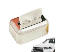 Generico Sciarpe d'oro | 1* PCS Design della scatola della sciarpa facciale | Copertura elegante e lussuosa per la scrivania e la casa | Carta igienica organizzatore, accessorio decorativo moderno