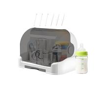 Generico Scolabiberon - Scatola Contenitore Organizzatore Per Biberon | Supporto Con Coperchio E Vassoio Scolapiatti Staccabile | Per Cucina, Allattamento Al Seno, Asilo, Casa, Centro Di Assis