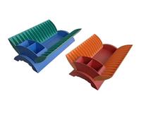 Generico SCOLAPIATTI CON SCOLAPOSATE IN PLASTICA CM 35X23X10 H PORTATILE DA CAMPEGGIO