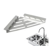 Generico Scolapiatti da Lavello acciaio antiruggine antiscivolo | accessori per lavello da cucina con scolapiatti per Spugna Sapone Asciugamano Casa Appartamento Fattoria Camper Dispensa