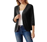 Generico Sconti Saldi Mio Ordine Maglia Tecnica Donna Top Cardigan Giacca Casual Tinta Unita Manica Nove Quarti da Donna Cardigan Donna Moda Donna