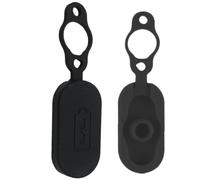 Generico Scooter Charger Port Cover - 1.5cm Circular Silicone Dust cap, Weather Resistant Splash Shield Plug for 15mm Electric Scooter & Bicycle Ports | Crimson Red