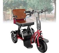 Generico Scooter Elettrico per Adulti Scooter per Disabili Scooter per Disabili Pieghevole e Leggero a 3 Ruote Durata Sedile Comodo Ideale per Anziani e disabili