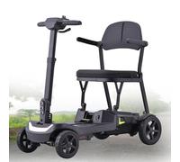 Generico Scooter per Mobilità a 3 Ruote Leggero e Pieghevole per Adulti e Anziani con Sedile Ergonomico e Batteria Rimovibile Motore E-Trike con Cestino