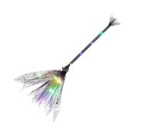 Generico Scopa da con LED 65 cm Costume Halloween | Scope da di Halloween Per Bambini Adulti Interno Esterno Casa Feste Raduni E Spettacoli Teatrali