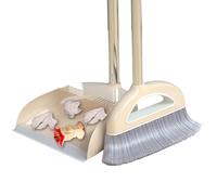 Genérico Scopa in Polvere e padella | Pane con Polvere e Scopa con manico Lungo: Vassoio Polvere e Scope/Polvere Pulita Scopa Combo Heavy Duty, camera di casa, hall