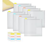 Generico Scrapbook Paper Organizer - 32x33cm Clear Holder with Sticky Index Tabs | Arts & Crafts Storage Organizer, Cardstock And Scrapbook Paper for DIY Crafting