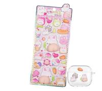 Generico Scrapbook Sticker, 3D Cartoon-Themed Decorative Decal & Tactile Journal Accessory, Creative Vinyl Stickers for Laptops Water Bottles Walls Guitars Luggage Notebooks Envelopes And Glasses