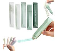 Generico Scrapbooking Double Sided Tape Roller, 5-Pack Craft Adhesive Glue Runner for Crafts, Adhesive Glue Runner Scrapbooking Supplies Journaling School Office Teacher (Green)