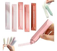 Generico Scrapbooking Double Sided Tape Roller, 5-Pack Craft Adhesive Glue Runner for Crafts, Adhesive Glue Runner Scrapbooking Supplies Journaling School Office Teacher (Pink)