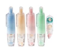 Generico Scrapbooking Glue Tape - Ensures Free Bonding, 360 Degree Rotating Applicator, 4 Piece + Double Sided Roll, Resistant ABS Polymer Casing - For Card Making & School Art