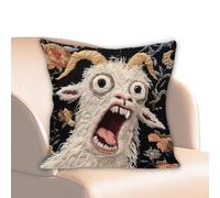 Generico Screaming Goat Pillowcase - 7.72cm Goats Soft Plush Screamings | Funny Screaming Goat Pillow - Soft Plush Hilarious Animal Graphic, Fun Couch Decoration, Living Room Sofa Cushion Cover